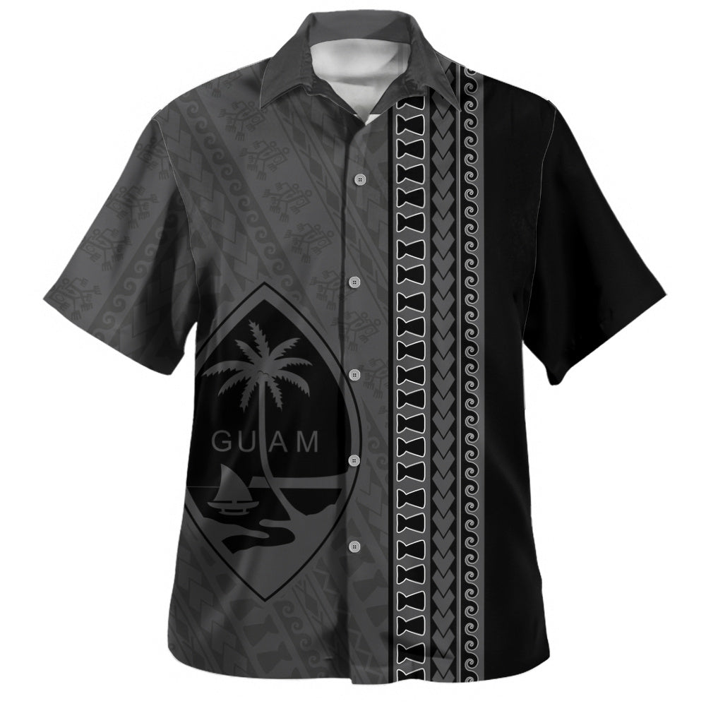 Guam Hawaiian Shirt Island Crest Chamorro Tribal Heritage