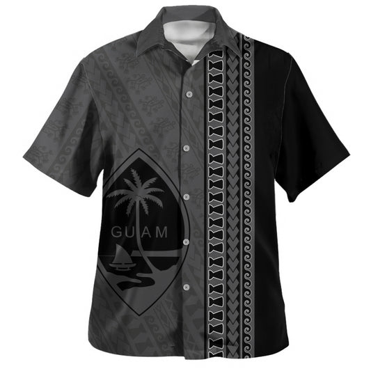 Guam Hawaiian Shirt Island Crest Chamorro Tribal Heritage