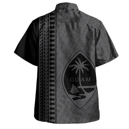 Guam Hawaiian Shirt Island Crest Chamorro Tribal Heritage