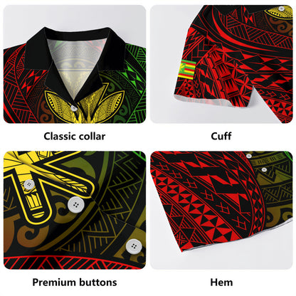 Hawaii Hawaiian Shirt Kanaka Maoli Flag Tribal Tattoo Pattern