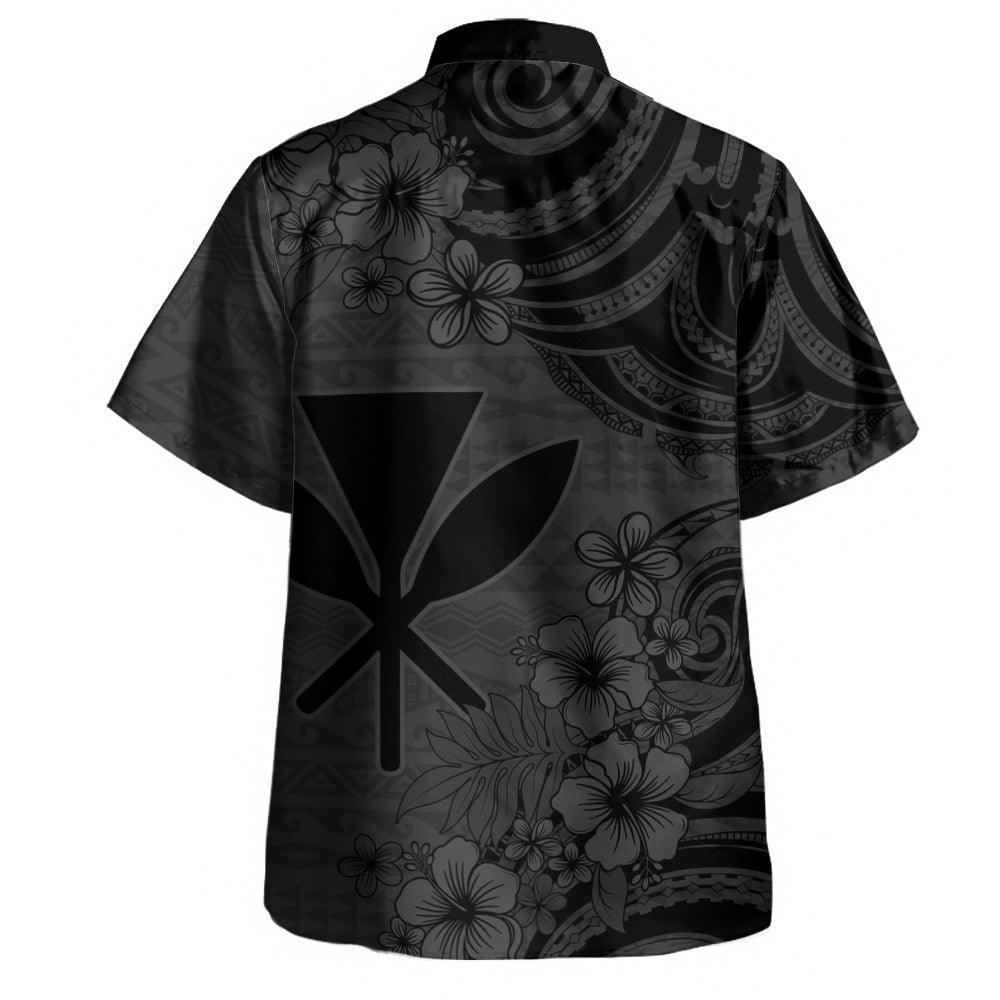 Hawaii Hawaiian Shirt Kanaka Maoli Hibiscus Polynesian Tribal Print Style