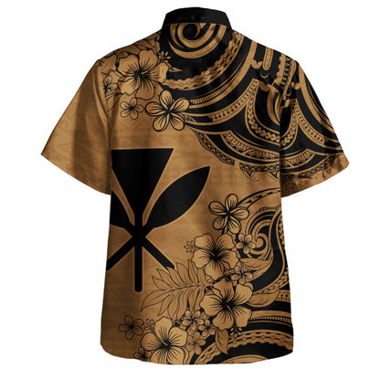 Hawaii Hawaiian Shirt Kanaka Maoli Hibiscus Polynesian Tribal Print Style