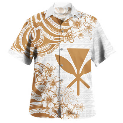 Hawaii Hawaiian Shirt Kanaka Maoli Hibiscus Polynesian Tribal Print Style