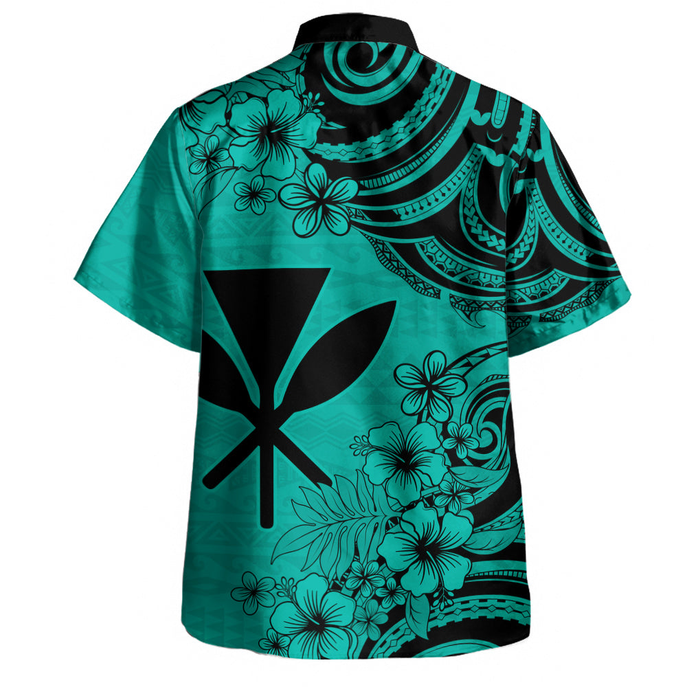 Hawaii Hawaiian Shirt Kanaka Maoli Hibiscus Polynesian Tribal Print Style