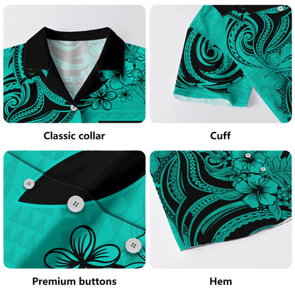 Hawaii Hawaiian Shirt Kanaka Maoli Hibiscus Polynesian Tribal Print Style