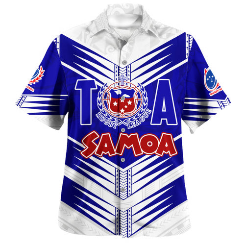 Samoa Hawaiian Shirt Toa Samoa Rugby Polynesian Tribal Pride Style