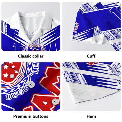 Samoa Hawaiian Shirt Toa Samoa Rugby Polynesian Tribal Pride Style