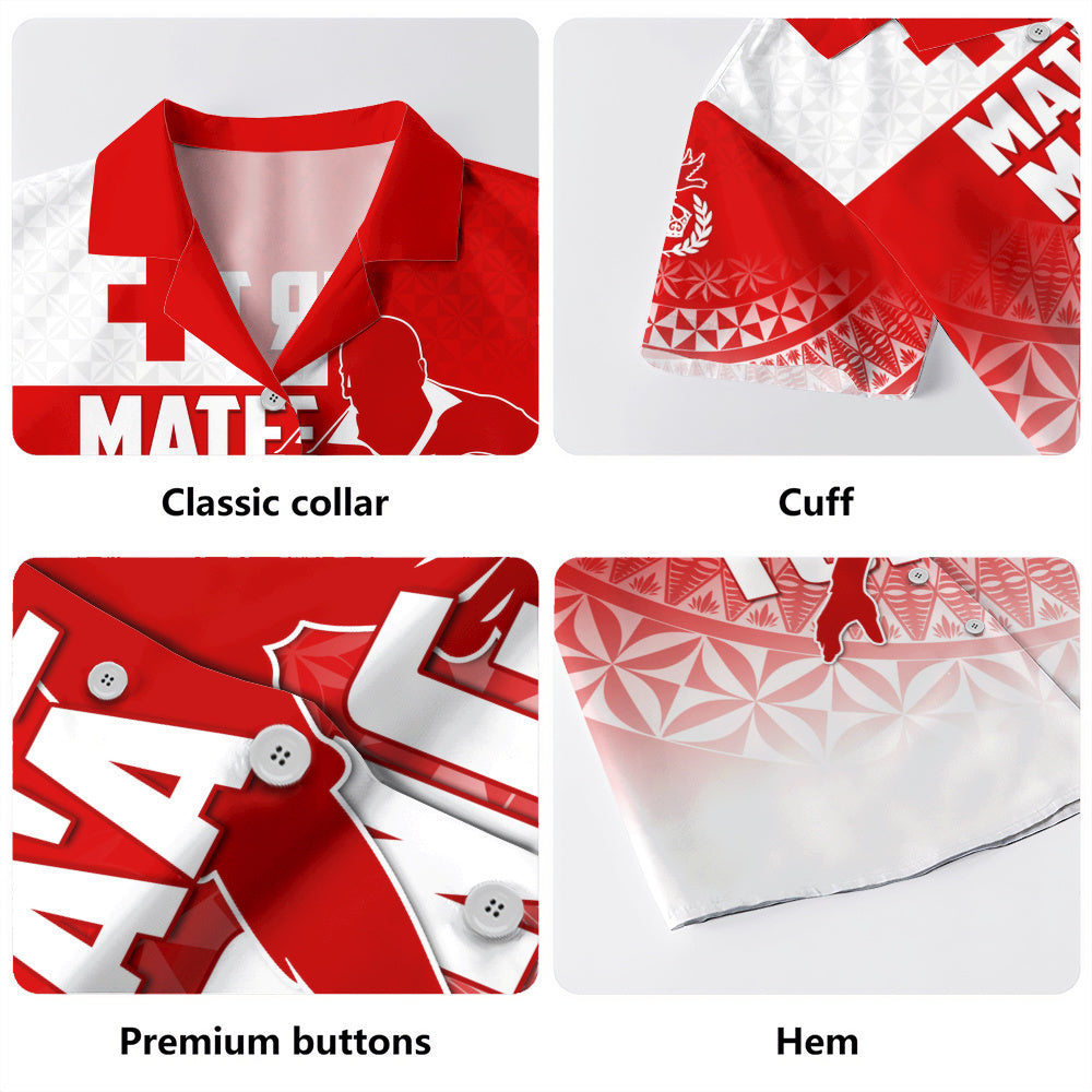 Tonga Hawaiian Shirt Mate Ma'a Tonga Rugby Ngatu Athletic Style