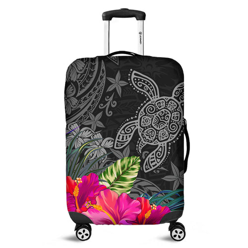 Hawaii Luggage Cover Tropical Honu Hibiscus Garden Style