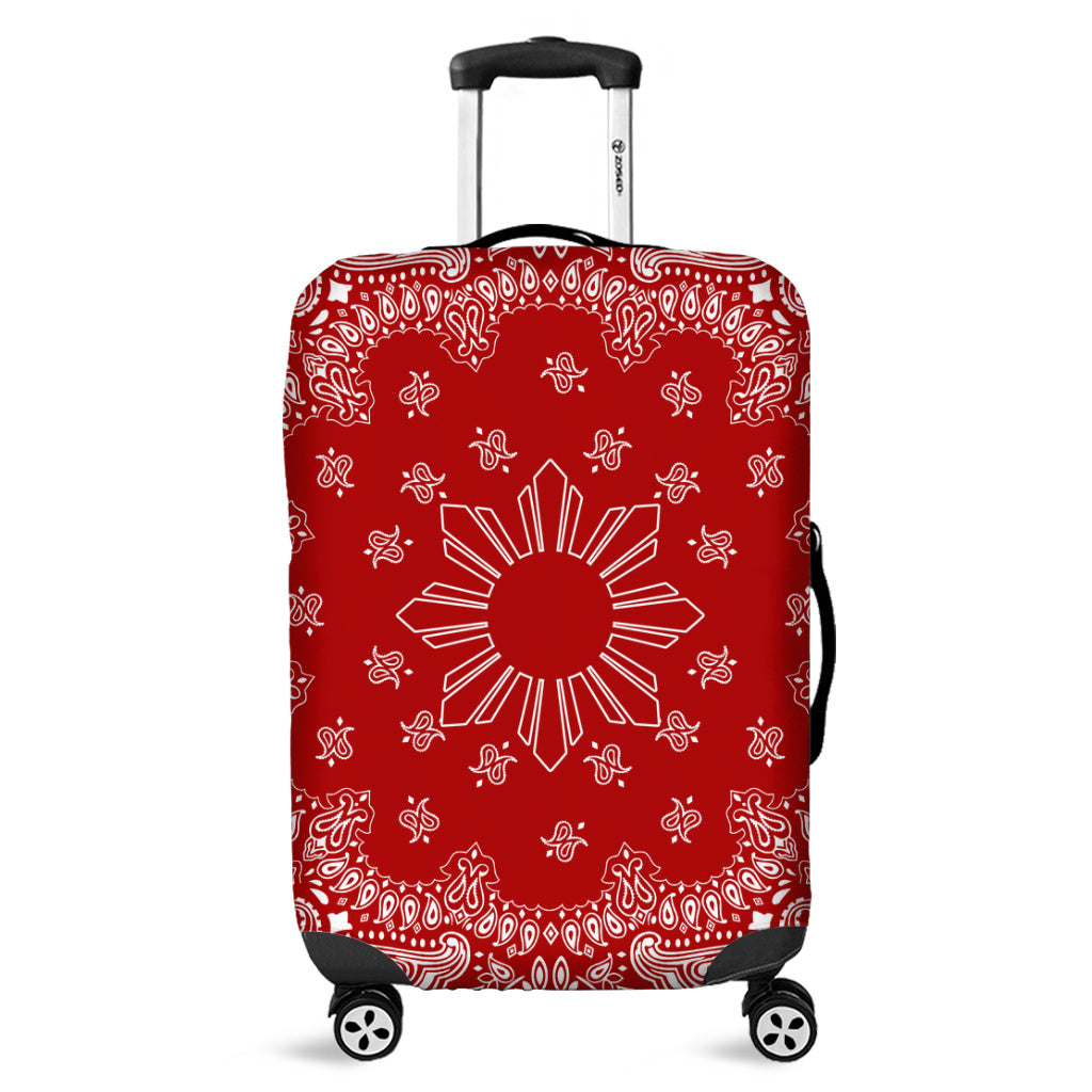 Philippines Filipinos Luggage Cover Sun Bandana Paisley Print Heritage
