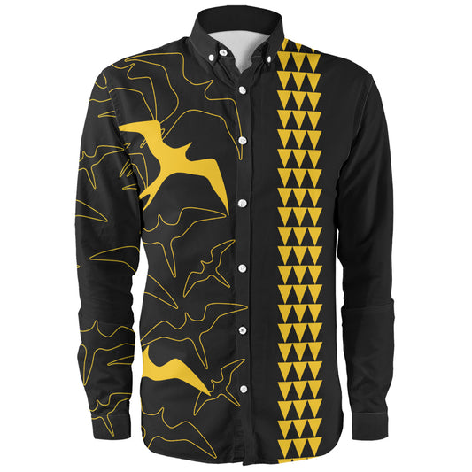 Hawaii Long Sleeve Shirt Iwa Bird Flight Style