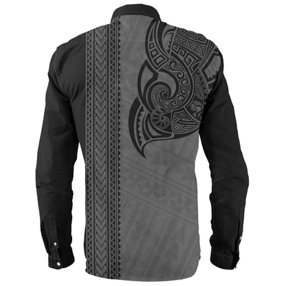 Hawaii Long Sleeve Shirt Polynesia Tribal Turtle Tattoo