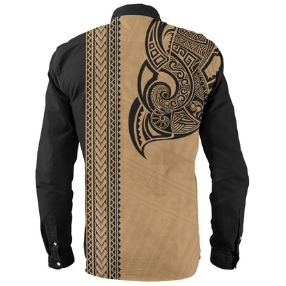 Hawaii Long Sleeve Shirt Polynesia Tribal Turtle Tattoo