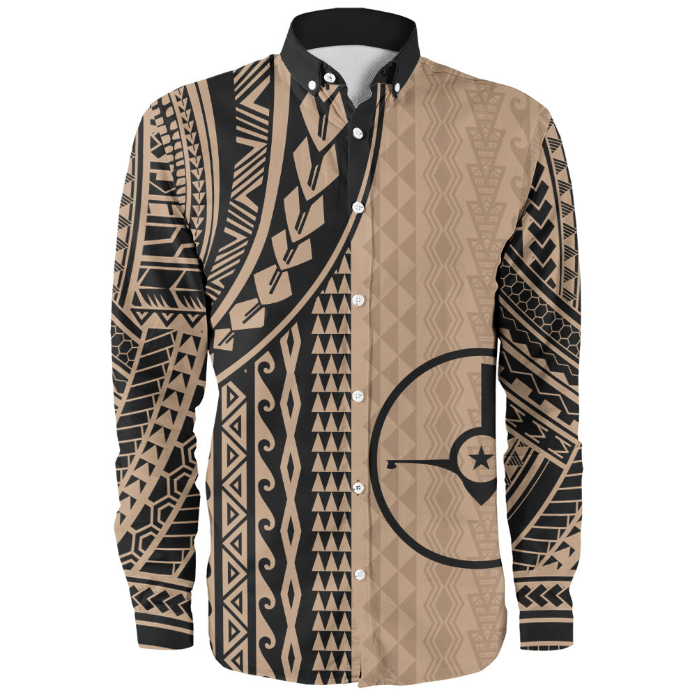 Yap State Long Sleeve Shirt Polynesian Tattoo