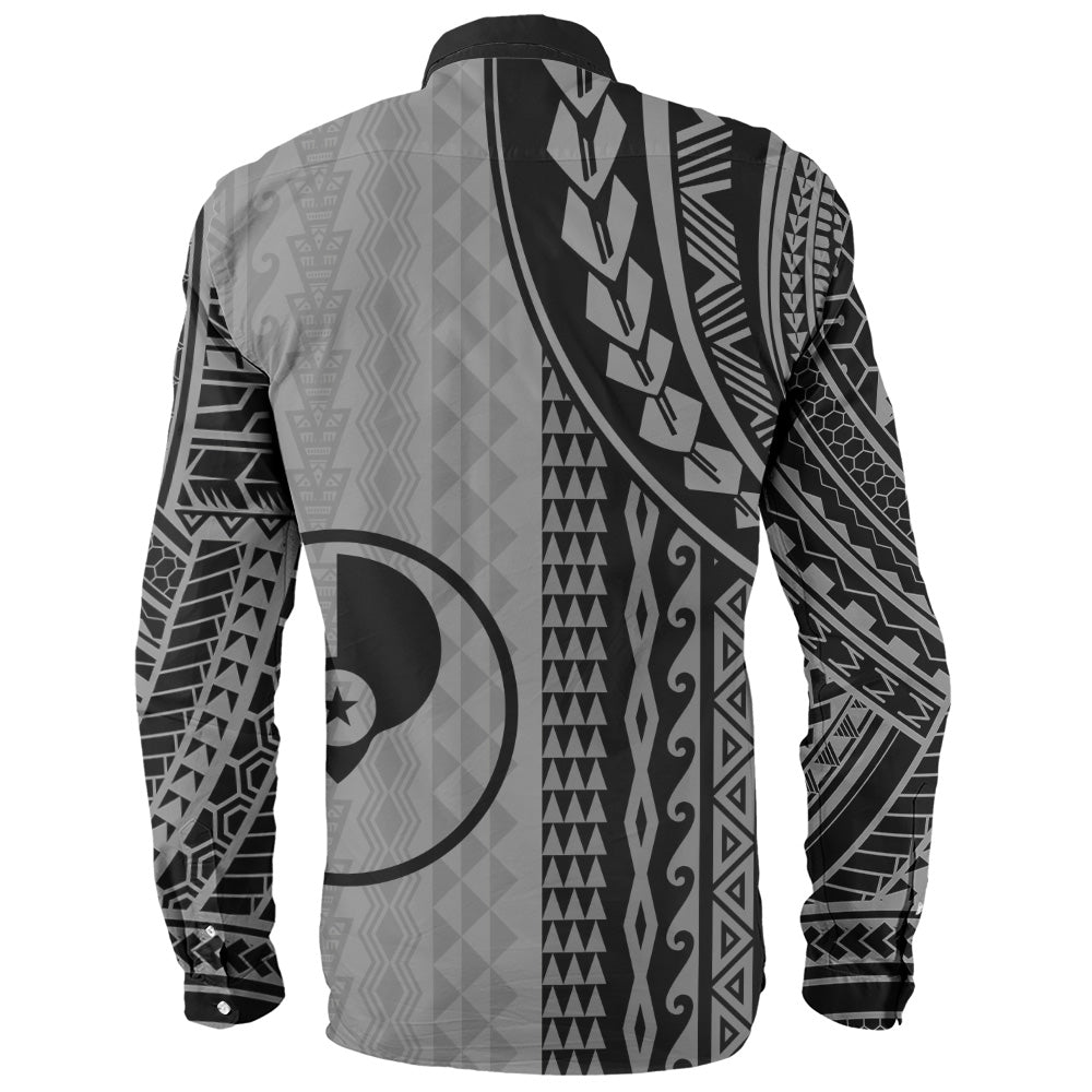 Yap State Long Sleeve Shirt Polynesian Tattoo