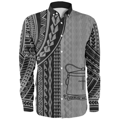 Tokelau Long Sleeve Shirt Polynesian Tattoo