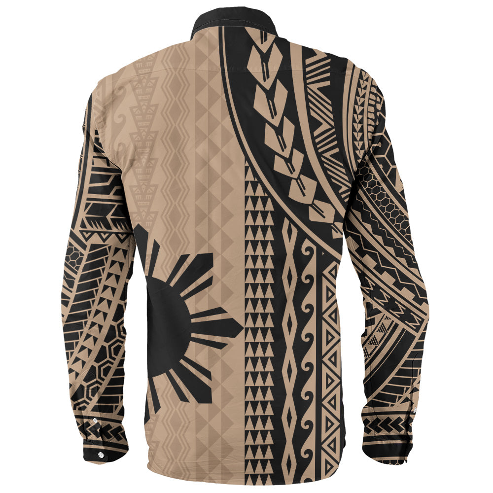 Philippines Filipinos Long Sleeve Shirt Polynesian Tattoo