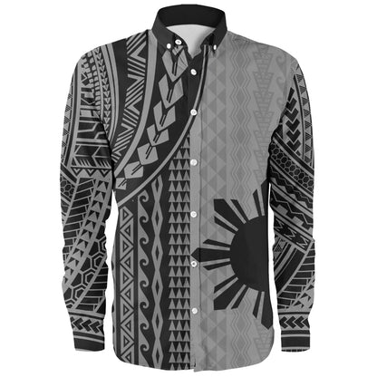 Philippines Filipinos Long Sleeve Shirt Polynesian Tattoo
