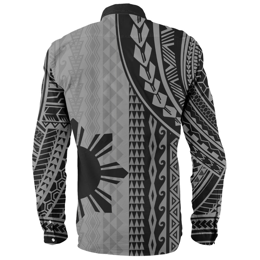 Philippines Filipinos Long Sleeve Shirt Polynesian Tattoo