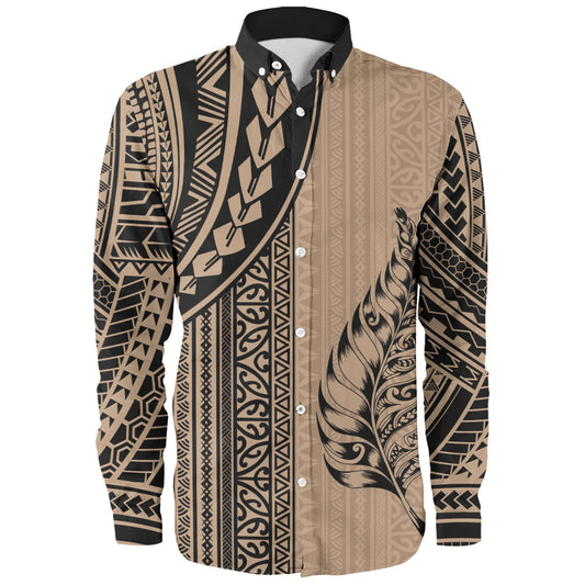 New Zealand Long Sleeve Shirt Polynesian Tattoo