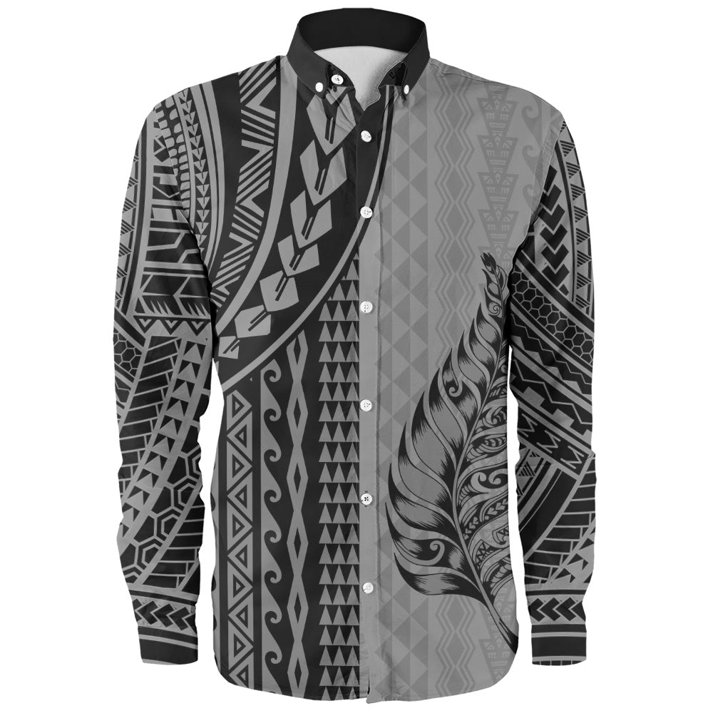 New Zealand Long Sleeve Shirt Polynesian Tattoo