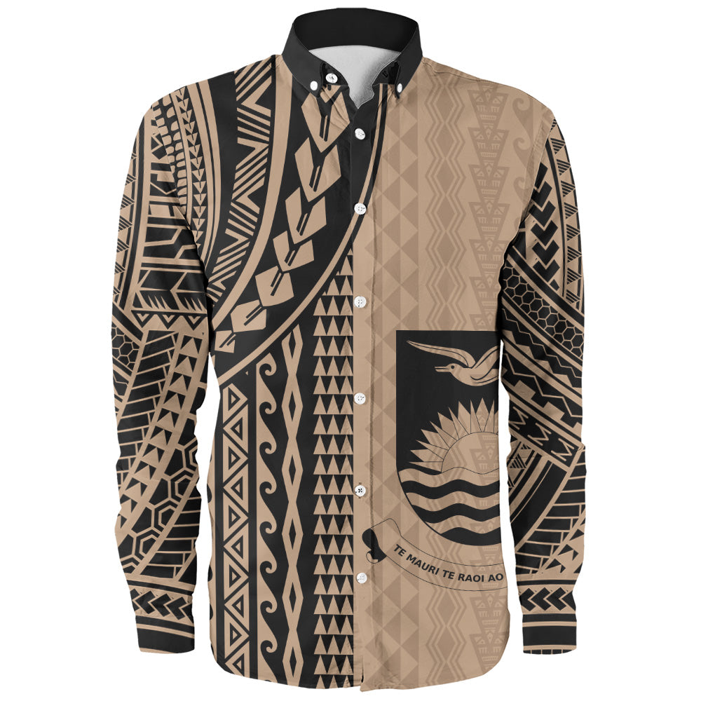 Kiribati Long Sleeve Shirt Polynesian Tattoo