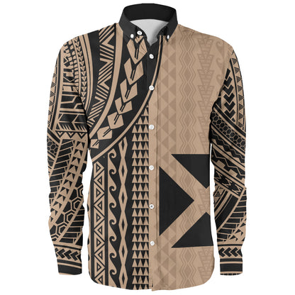 Wallis And Futuna Long Sleeve Shirt Polynesian Tattoo