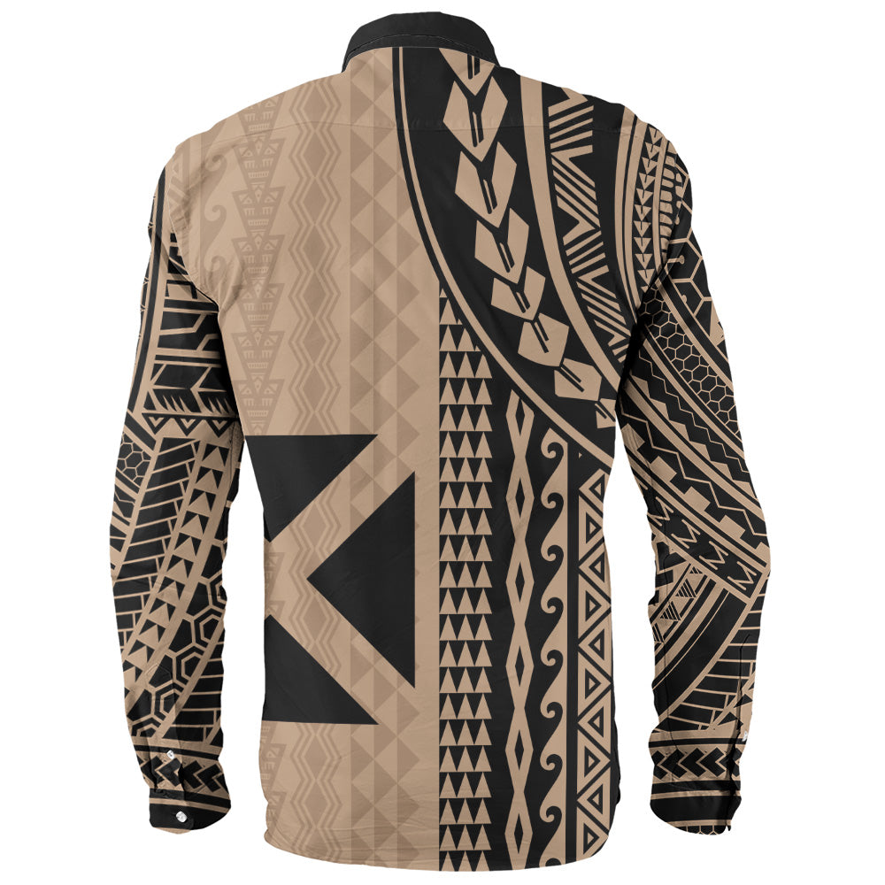 Wallis And Futuna Long Sleeve Shirt Polynesian Tattoo
