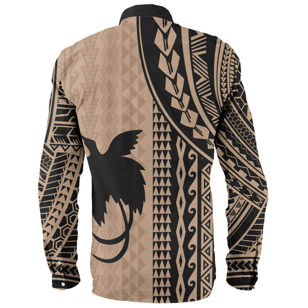 Papua New Guinea Long Sleeve Shirt Polynesian Tattoo