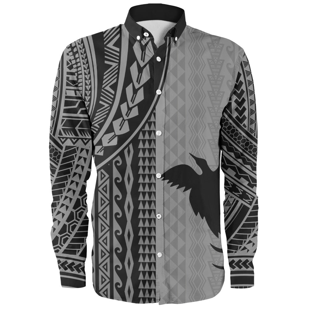 Papua New Guinea Long Sleeve Shirt Polynesian Tattoo