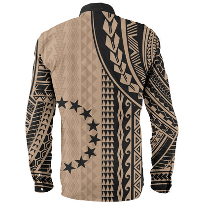 Cook Islands Long Sleeve Shirt Polynesian Tattoo