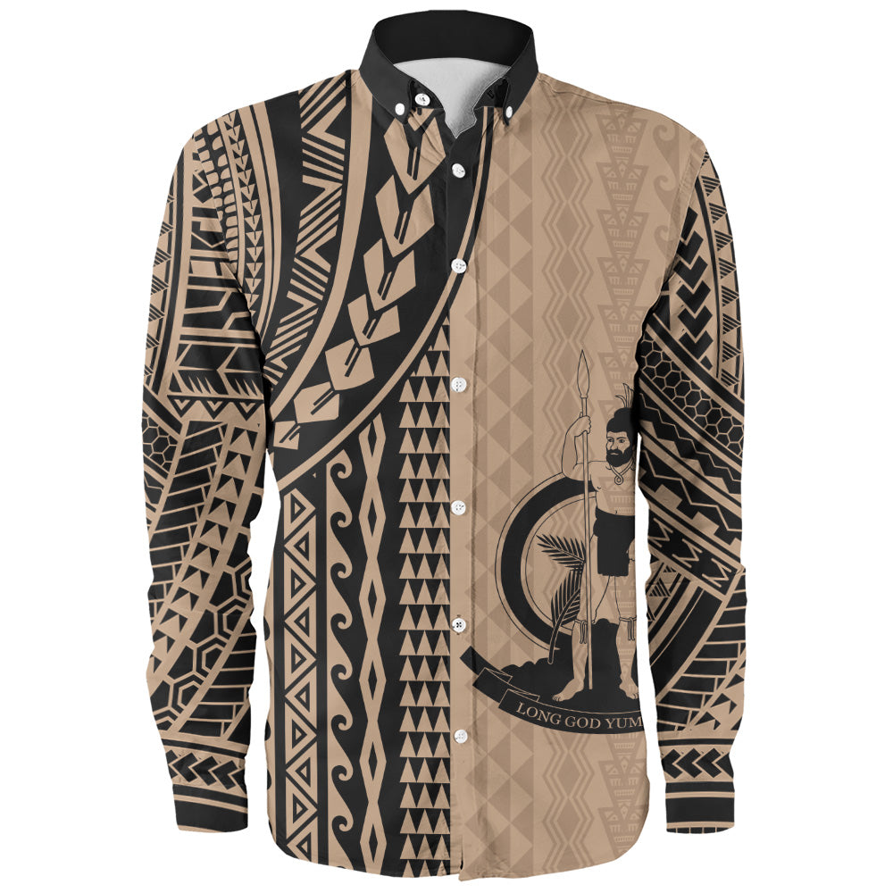 Vanuatu Long Sleeve Shirt Polynesian Tattoo