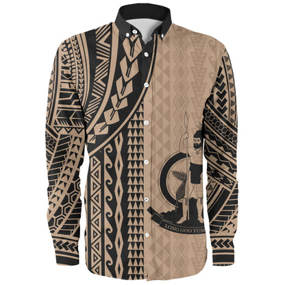 Vanuatu Long Sleeve Shirt Polynesian Tattoo