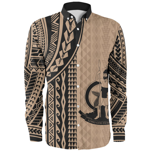 Vanuatu Long Sleeve Shirt Polynesian Tattoo