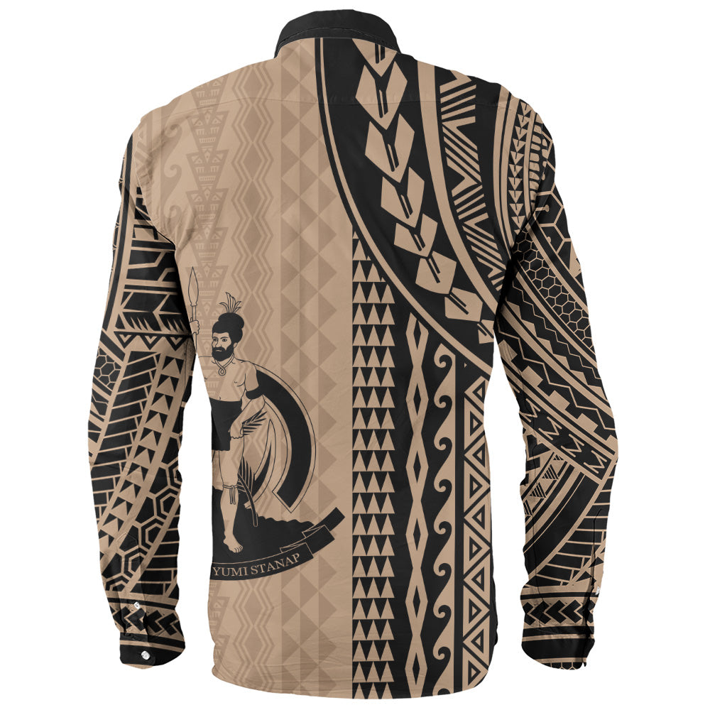 Vanuatu Long Sleeve Shirt Polynesian Tattoo