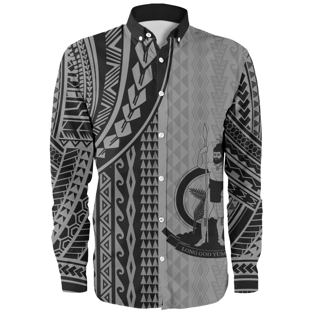 Vanuatu Long Sleeve Shirt Polynesian Tattoo