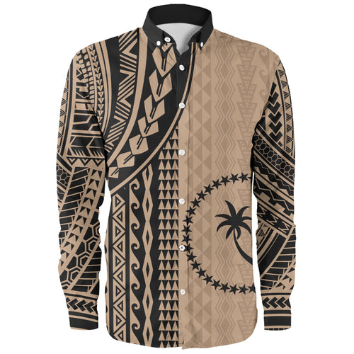 Chuuk State Long Sleeve Shirt Polynesian Tattoo
