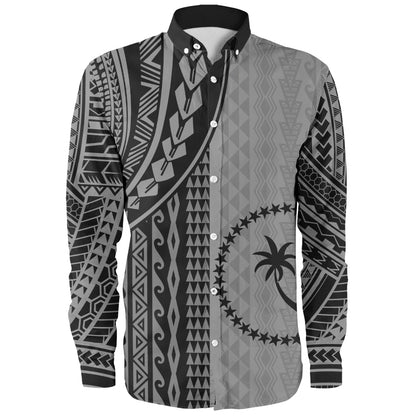Chuuk State Long Sleeve Shirt Polynesian Tattoo