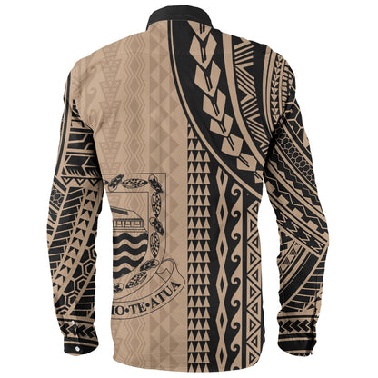 Tuvalu Long Sleeve Shirt Polynesian Tattoo