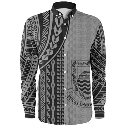 Tuvalu Long Sleeve Shirt Polynesian Tattoo