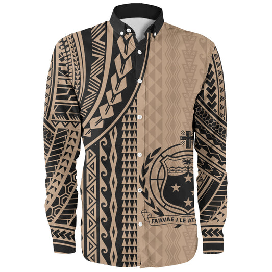 Samoa Long Sleeve Shirt Polynesian Tattoo