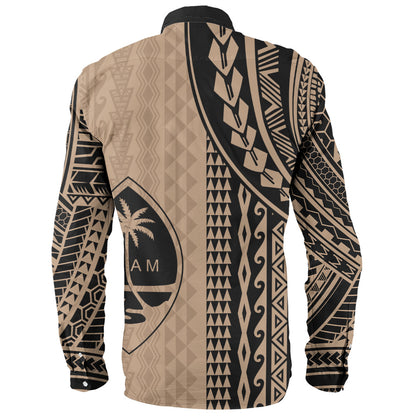 Guam Long Sleeve Shirt Polynesian Tattoo