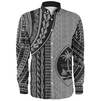 Guam Long Sleeve Shirt Polynesian Tattoo