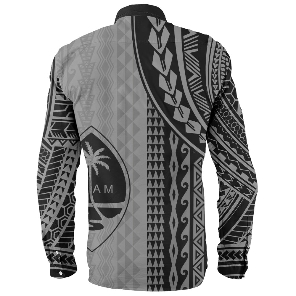 Guam Long Sleeve Shirt Polynesian Tattoo