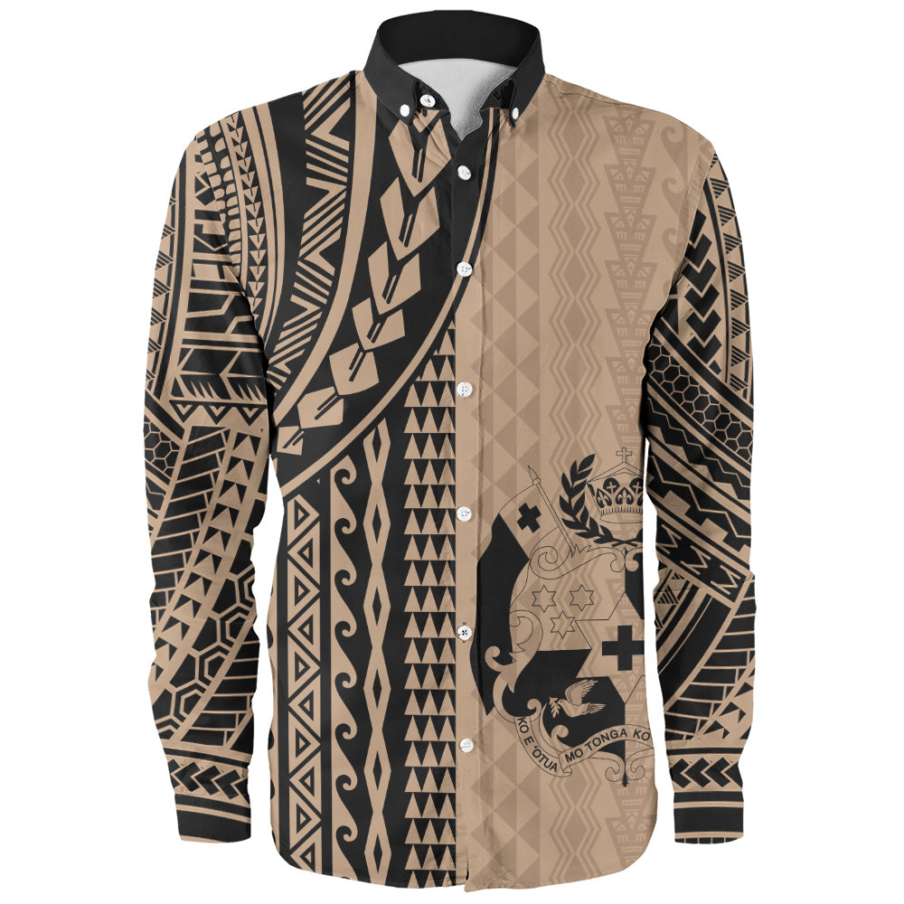 Tonga Long Sleeve Shirt Polynesian Tattoo