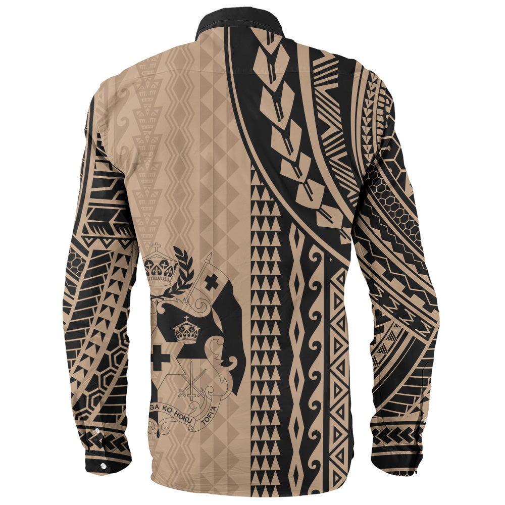 Tonga Long Sleeve Shirt Polynesian Tattoo