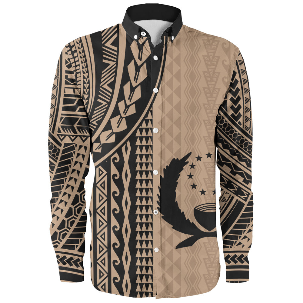 Pohnpei State Long Sleeve Shirt Polynesian Tattoo
