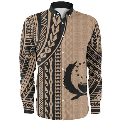 Pohnpei State Long Sleeve Shirt Polynesian Tattoo