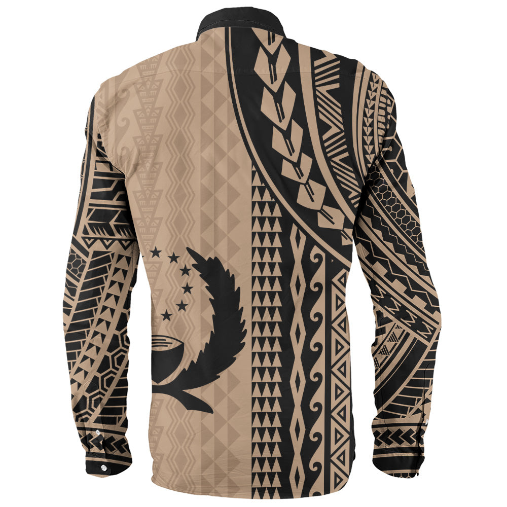 Pohnpei State Long Sleeve Shirt Polynesian Tattoo