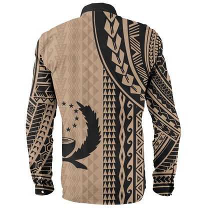 Pohnpei State Long Sleeve Shirt Polynesian Tattoo